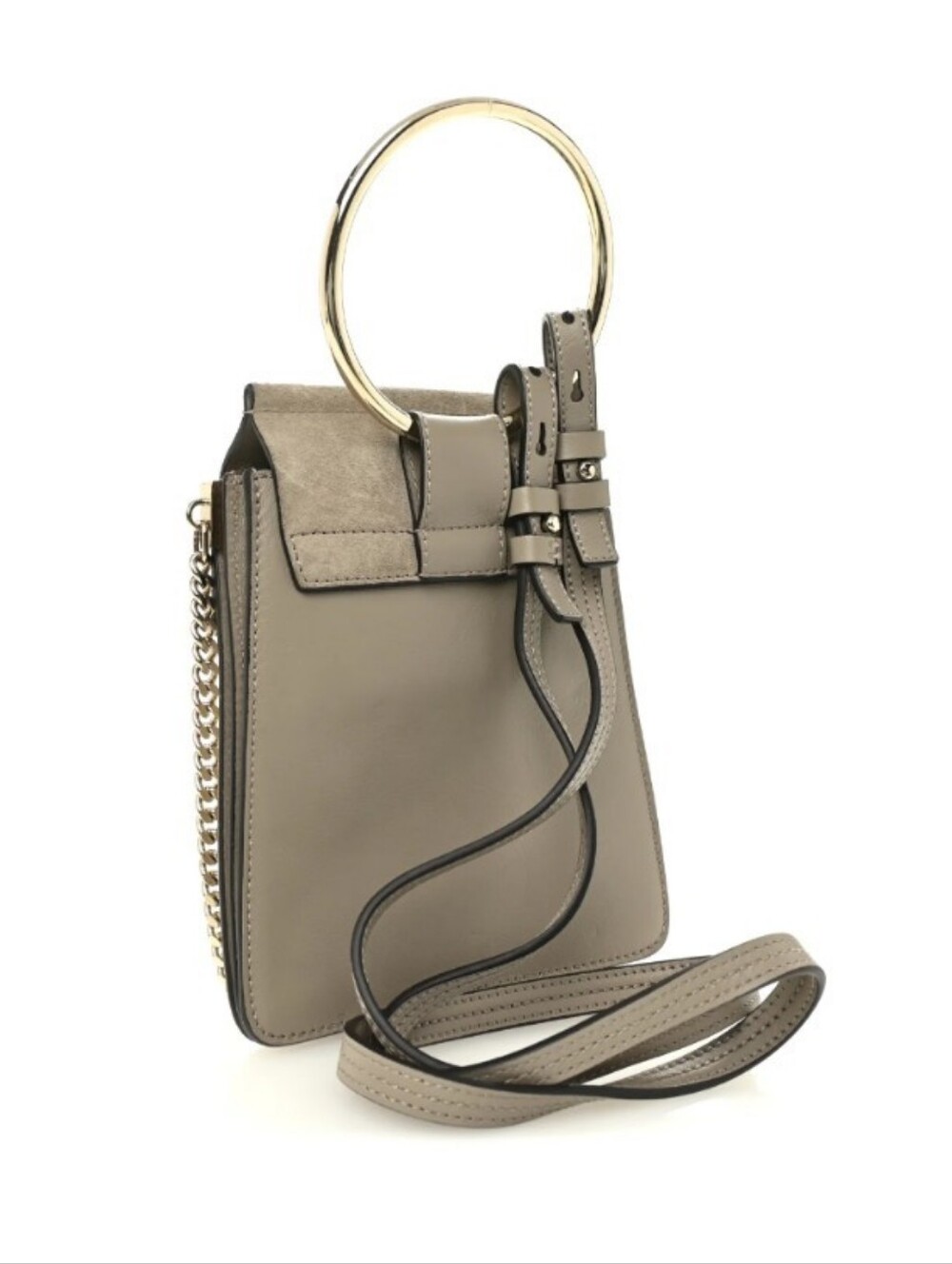 Chloe Faye Braclelet Bag Suede Leather Crossbody Handbag Shoulder Clutch - Picture 2 of 3